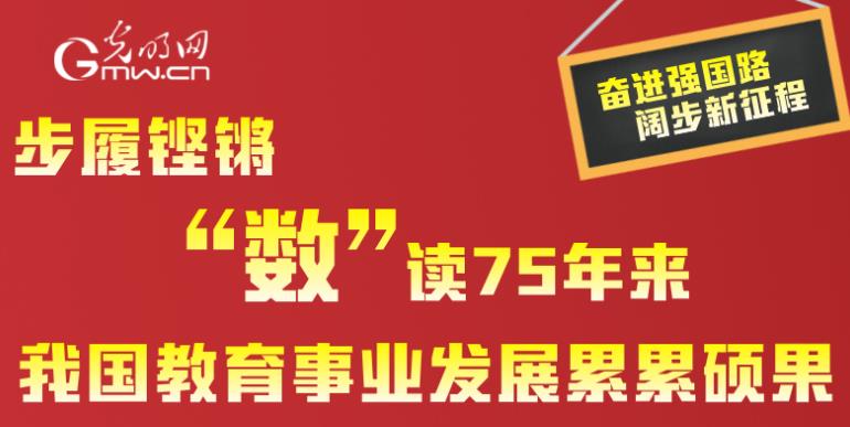 【奮進(jìn)強(qiáng)國(guó)路 闊步新征程】步履鏗鏘 “數(shù)”讀75年來(lái)我國(guó)教育事業(yè)發(fā)展累累碩果