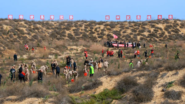 榆陽區(qū)：重點項目集中開工 植樹造林熱潮涌動