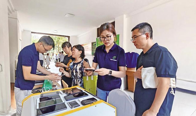 陜西開展廢舊3C電子產(chǎn)品回收進機關活動