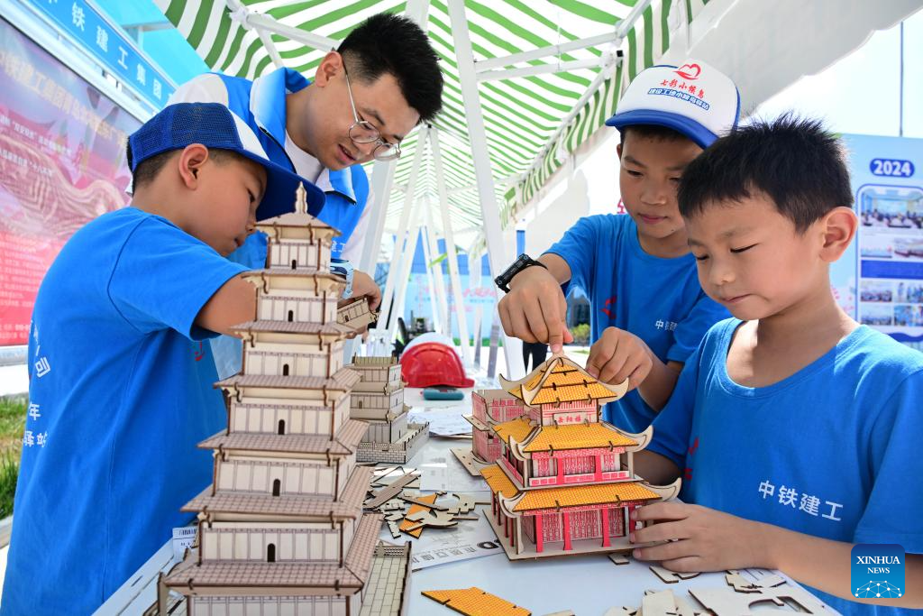 Children enjoy their summer holiday across China