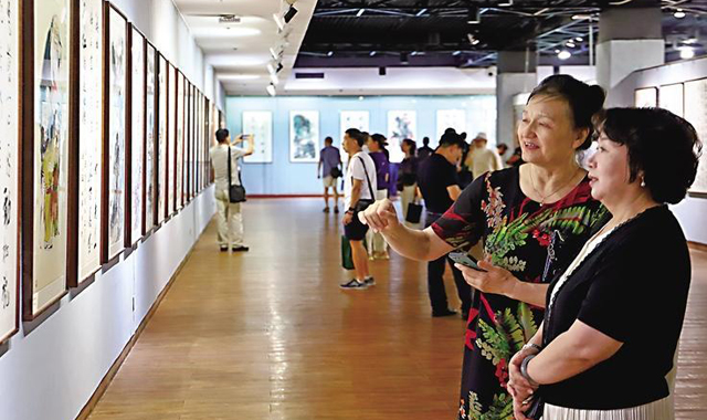 陜西舉辦慈善書畫展紀(jì)念抗戰(zhàn)勝利80周年