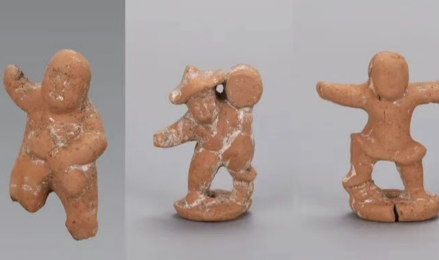 5厘米陶俑再現盛唐娛樂風尚 西安唐墓出土罕見“掌上雜技團”